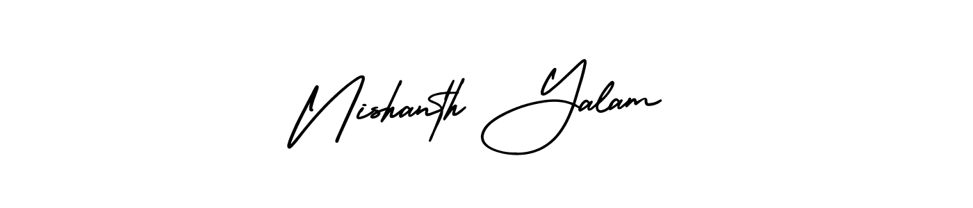 Also we have Nishanth Yalam name is the best signature style. Create professional handwritten signature collection using AmerikaSignatureDemo-Regular autograph style. Nishanth Yalam signature style 3 images and pictures png