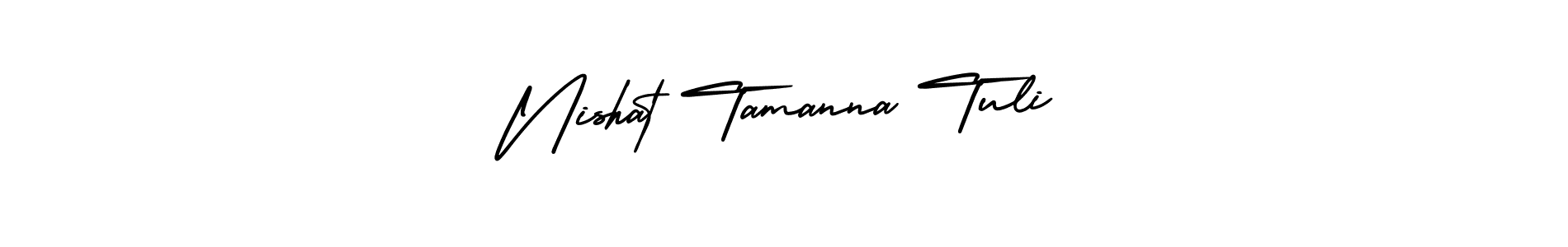 Also we have Nishat Tamanna Tuli name is the best signature style. Create professional handwritten signature collection using AmerikaSignatureDemo-Regular autograph style. Nishat Tamanna Tuli signature style 3 images and pictures png