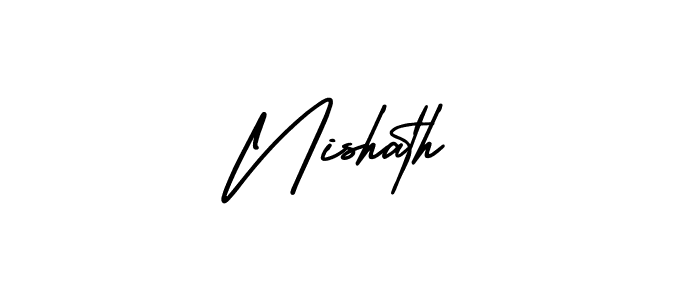 Also we have Nishath name is the best signature style. Create professional handwritten signature collection using AmerikaSignatureDemo-Regular autograph style. Nishath signature style 3 images and pictures png