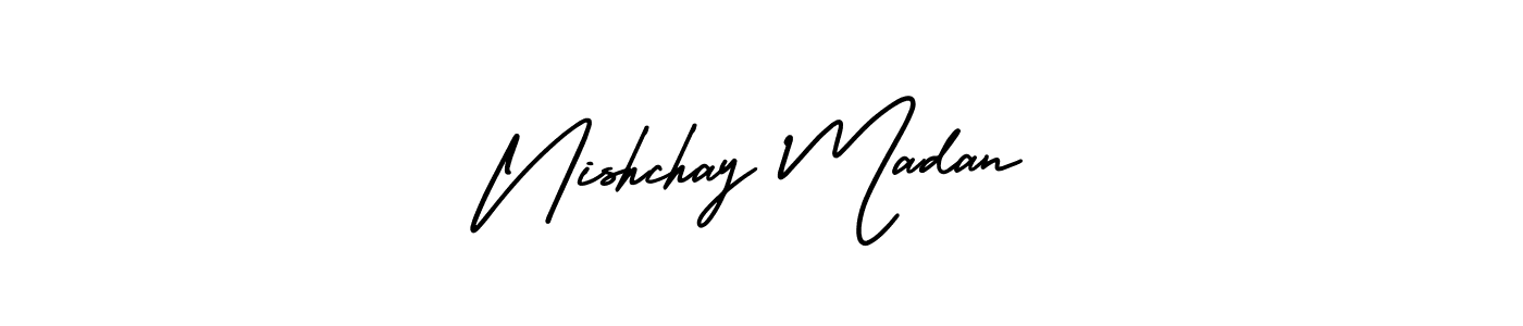 Create a beautiful signature design for name Nishchay Madan. With this signature (AmerikaSignatureDemo-Regular) fonts, you can make a handwritten signature for free. Nishchay Madan signature style 3 images and pictures png
