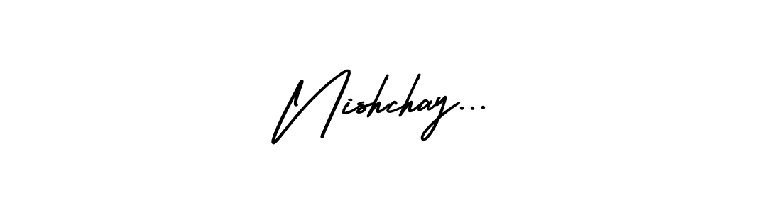 Make a beautiful signature design for name Nishchay.... With this signature (AmerikaSignatureDemo-Regular) style, you can create a handwritten signature for free. Nishchay... signature style 3 images and pictures png