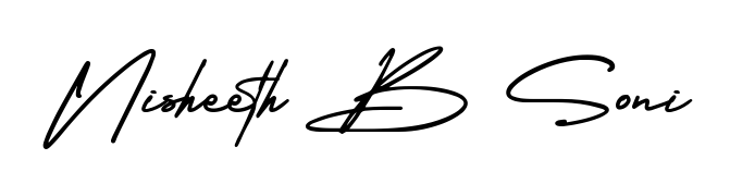 Use a signature maker to create a handwritten signature online. With this signature software, you can design (AmerikaSignatureDemo-Regular) your own signature for name Nisheeth B Soni. Nisheeth B Soni signature style 3 images and pictures png