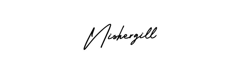 Make a beautiful signature design for name Nishergill. Use this online signature maker to create a handwritten signature for free. Nishergill signature style 3 images and pictures png