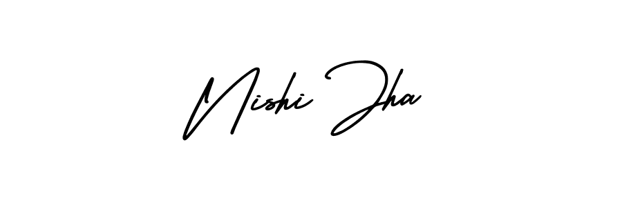 Make a beautiful signature design for name Nishi Jha. Use this online signature maker to create a handwritten signature for free. Nishi Jha signature style 3 images and pictures png