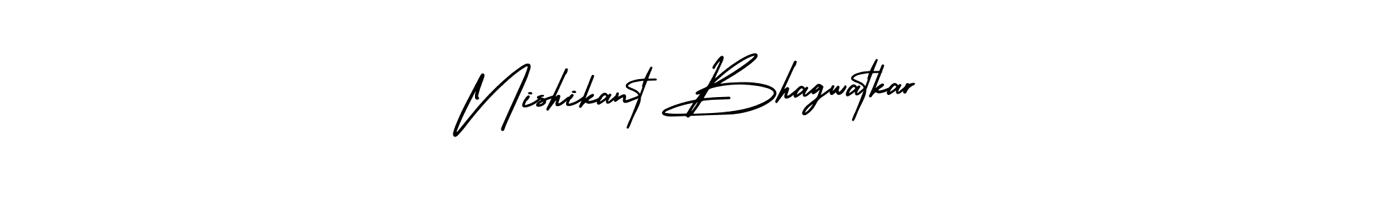 Nishikant Bhagwatkar stylish signature style. Best Handwritten Sign (AmerikaSignatureDemo-Regular) for my name. Handwritten Signature Collection Ideas for my name Nishikant Bhagwatkar. Nishikant Bhagwatkar signature style 3 images and pictures png