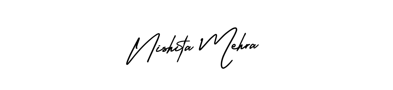 Also we have Nishita Mehra name is the best signature style. Create professional handwritten signature collection using AmerikaSignatureDemo-Regular autograph style. Nishita Mehra signature style 3 images and pictures png