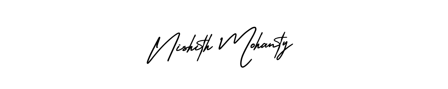 AmerikaSignatureDemo-Regular is a professional signature style that is perfect for those who want to add a touch of class to their signature. It is also a great choice for those who want to make their signature more unique. Get Nishith Mohanty name to fancy signature for free. Nishith Mohanty signature style 3 images and pictures png