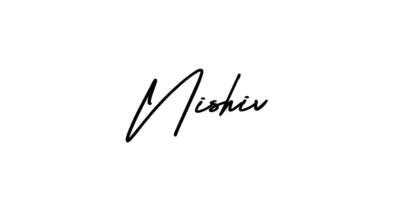 Make a beautiful signature design for name Nishiv. Use this online signature maker to create a handwritten signature for free. Nishiv signature style 3 images and pictures png