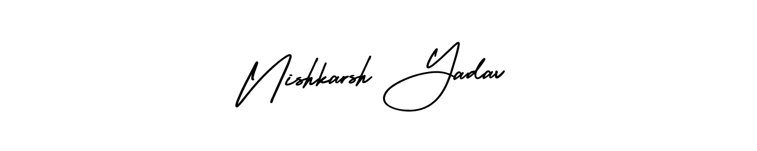 Make a beautiful signature design for name Nishkarsh Yadav. Use this online signature maker to create a handwritten signature for free. Nishkarsh Yadav signature style 3 images and pictures png