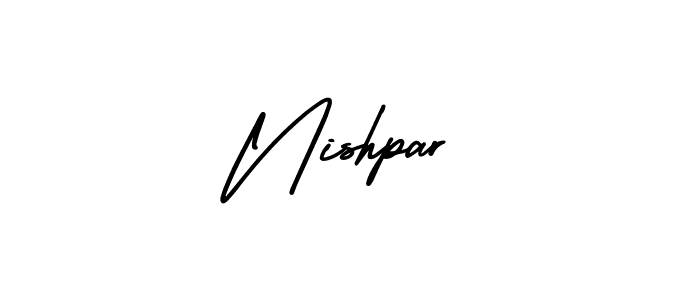 Make a beautiful signature design for name Nishpar. Use this online signature maker to create a handwritten signature for free. Nishpar signature style 3 images and pictures png