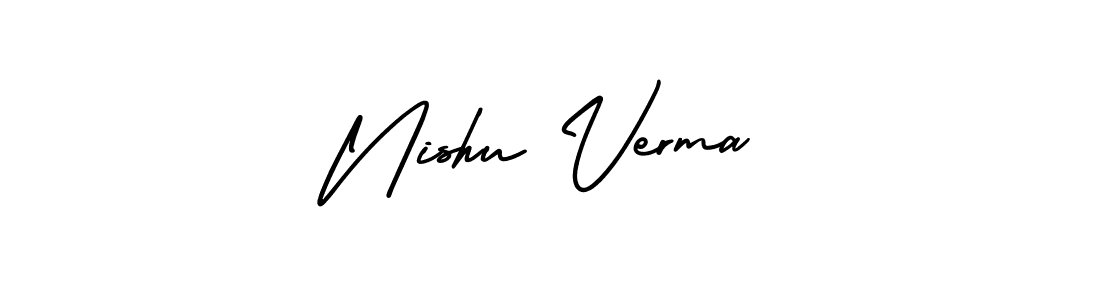 Check out images of Autograph of Nishu Verma name. Actor Nishu Verma Signature Style. AmerikaSignatureDemo-Regular is a professional sign style online. Nishu Verma signature style 3 images and pictures png