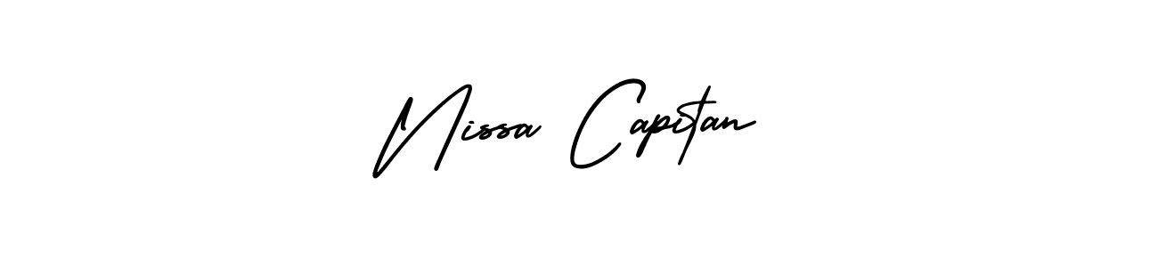 Here are the top 10 professional signature styles for the name Nissa Capitan. These are the best autograph styles you can use for your name. Nissa Capitan signature style 3 images and pictures png