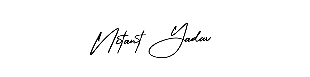 Also we have Nitant Yadav name is the best signature style. Create professional handwritten signature collection using AmerikaSignatureDemo-Regular autograph style. Nitant Yadav signature style 3 images and pictures png