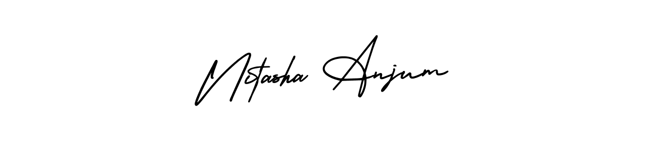 Also we have Nitasha Anjum name is the best signature style. Create professional handwritten signature collection using AmerikaSignatureDemo-Regular autograph style. Nitasha Anjum signature style 3 images and pictures png