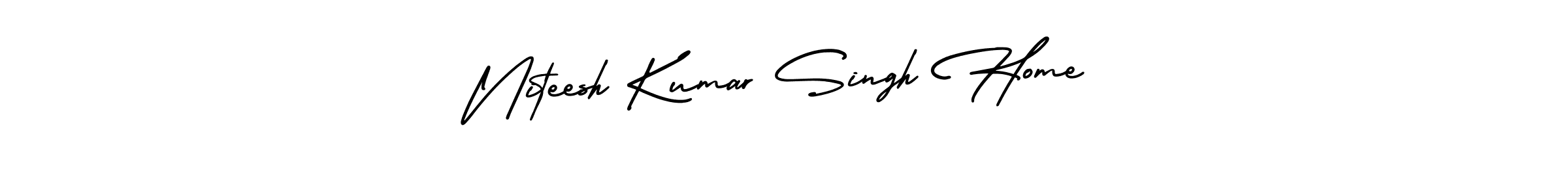 Use a signature maker to create a handwritten signature online. With this signature software, you can design (AmerikaSignatureDemo-Regular) your own signature for name Niteesh Kumar Singh Home. Niteesh Kumar Singh Home signature style 3 images and pictures png
