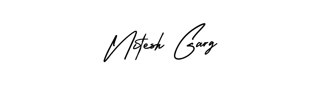 How to make Nitesh Garg signature? AmerikaSignatureDemo-Regular is a professional autograph style. Create handwritten signature for Nitesh Garg name. Nitesh Garg signature style 3 images and pictures png