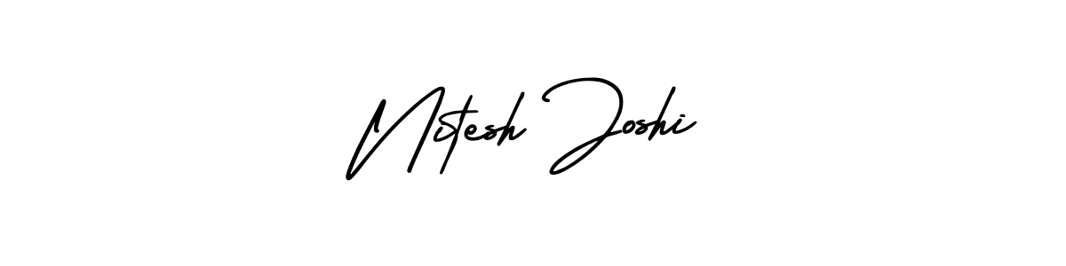 Make a beautiful signature design for name Nitesh Joshi. Use this online signature maker to create a handwritten signature for free. Nitesh Joshi signature style 3 images and pictures png