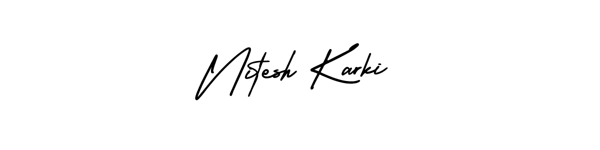 Make a beautiful signature design for name Nitesh Karki. Use this online signature maker to create a handwritten signature for free. Nitesh Karki signature style 3 images and pictures png