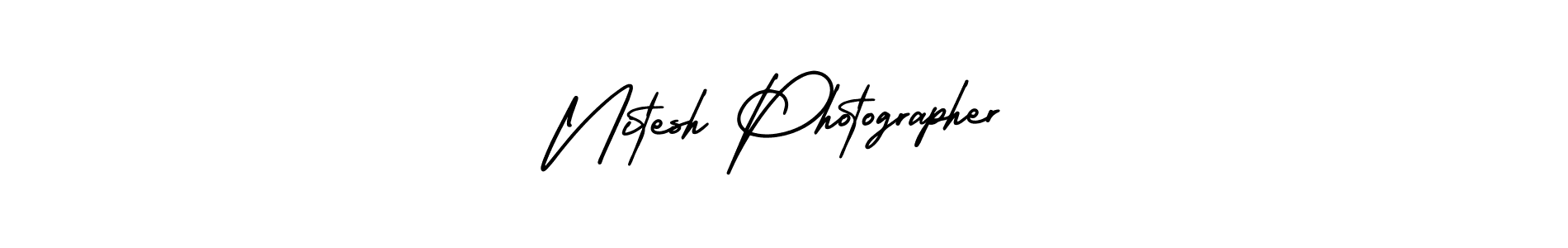 Also You can easily find your signature by using the search form. We will create Nitesh Photographer name handwritten signature images for you free of cost using AmerikaSignatureDemo-Regular sign style. Nitesh Photographer signature style 3 images and pictures png