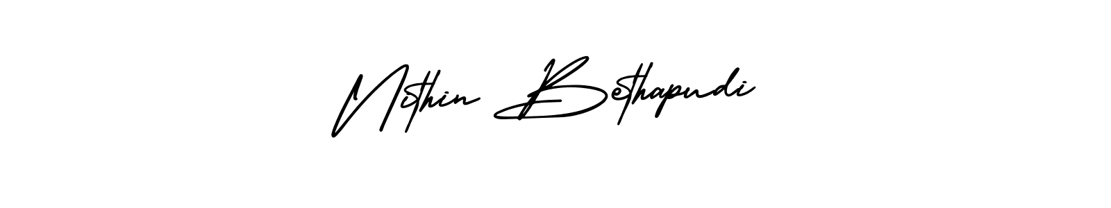 Best and Professional Signature Style for Nithin Bethapudi. AmerikaSignatureDemo-Regular Best Signature Style Collection. Nithin Bethapudi signature style 3 images and pictures png