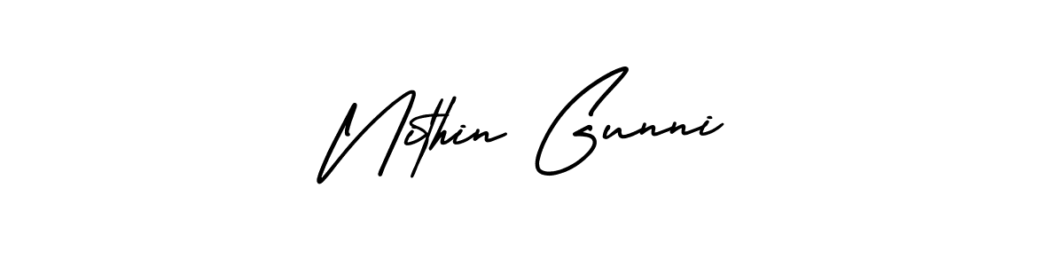 Make a beautiful signature design for name Nithin Gunni. Use this online signature maker to create a handwritten signature for free. Nithin Gunni signature style 3 images and pictures png