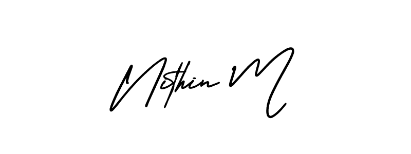 Check out images of Autograph of Nithin M name. Actor Nithin M Signature Style. AmerikaSignatureDemo-Regular is a professional sign style online. Nithin M signature style 3 images and pictures png