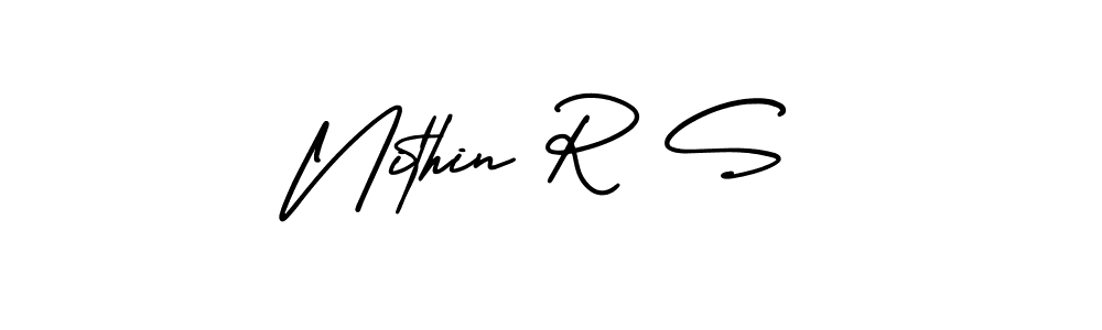 Similarly AmerikaSignatureDemo-Regular is the best handwritten signature design. Signature creator online .You can use it as an online autograph creator for name Nithin R S. Nithin R S signature style 3 images and pictures png