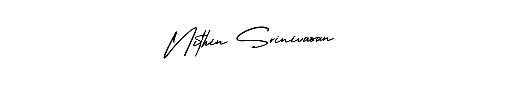 It looks lik you need a new signature style for name Nithin Srinivasan. Design unique handwritten (AmerikaSignatureDemo-Regular) signature with our free signature maker in just a few clicks. Nithin Srinivasan signature style 3 images and pictures png