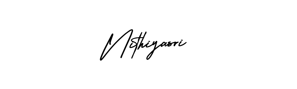Also we have Nithiyasri name is the best signature style. Create professional handwritten signature collection using AmerikaSignatureDemo-Regular autograph style. Nithiyasri signature style 3 images and pictures png
