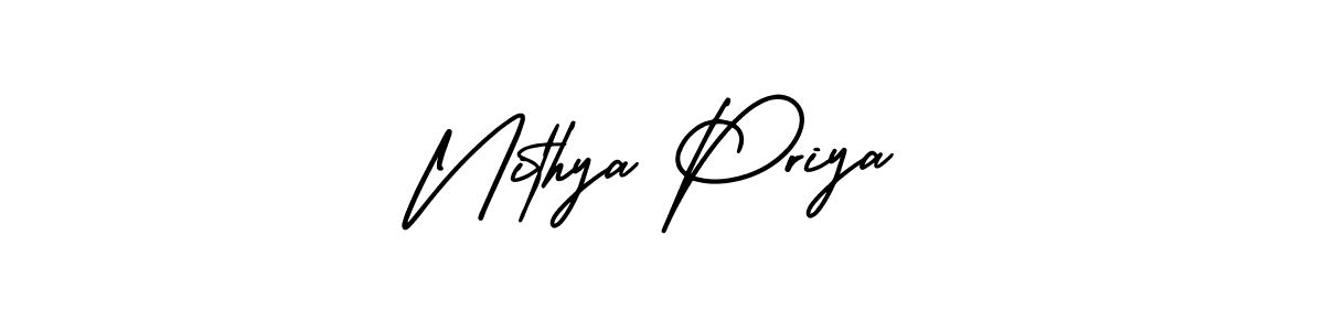 Make a short Nithya Priya signature style. Manage your documents anywhere anytime using AmerikaSignatureDemo-Regular. Create and add eSignatures, submit forms, share and send files easily. Nithya Priya signature style 3 images and pictures png
