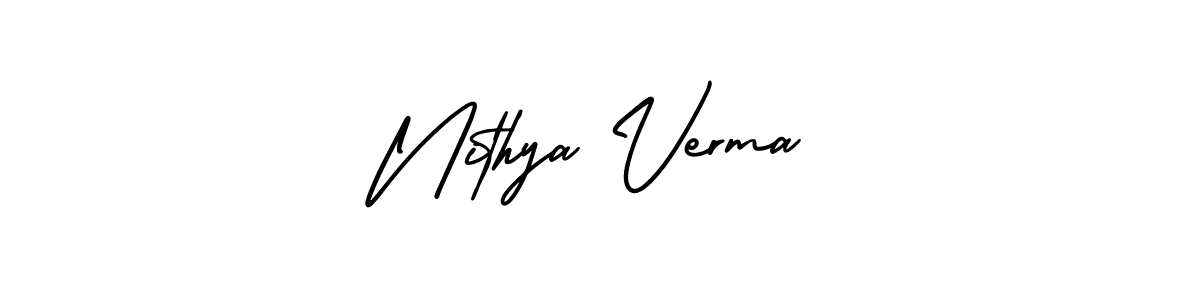 Make a beautiful signature design for name Nithya Verma. Use this online signature maker to create a handwritten signature for free. Nithya Verma signature style 3 images and pictures png