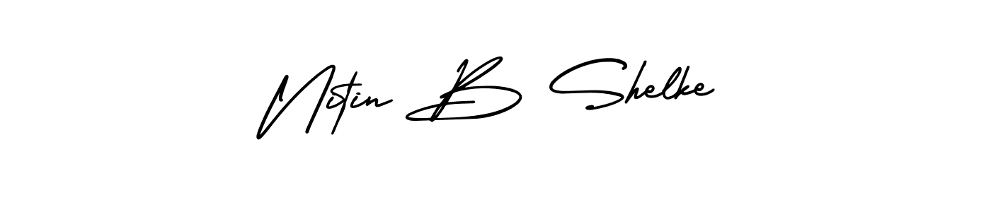 You can use this online signature creator to create a handwritten signature for the name Nitin B Shelke. This is the best online autograph maker. Nitin B Shelke signature style 3 images and pictures png