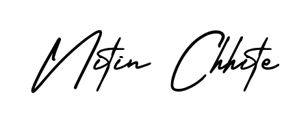 The AmerikaSignatureDemo-Regular handwriting style adds charm and authenticity to name Nitin Chhite. A wonderful choice for personal thank-you notes. Nitin Chhite signature style 3 images and pictures png