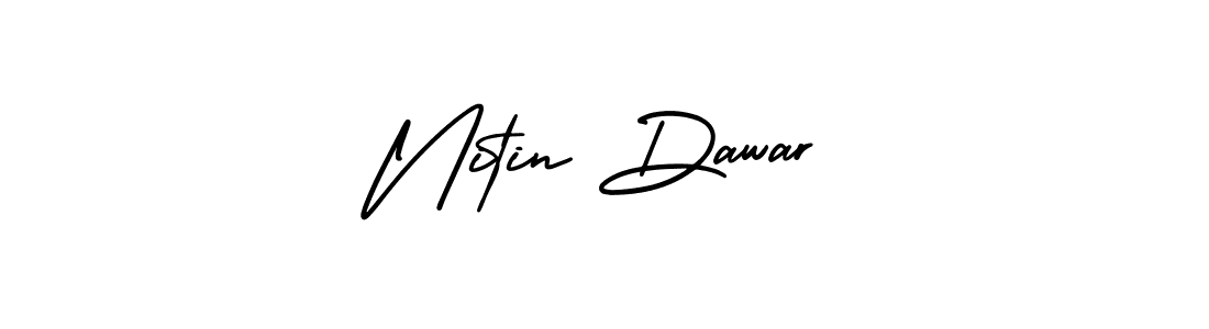This is the best signature style for the Nitin Dawar name. Also you like these signature font (AmerikaSignatureDemo-Regular). Mix name signature. Nitin Dawar signature style 3 images and pictures png