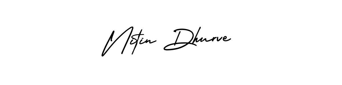 How to Draw Nitin Dhurve signature style? AmerikaSignatureDemo-Regular is a latest design signature styles for name Nitin Dhurve. Nitin Dhurve signature style 3 images and pictures png