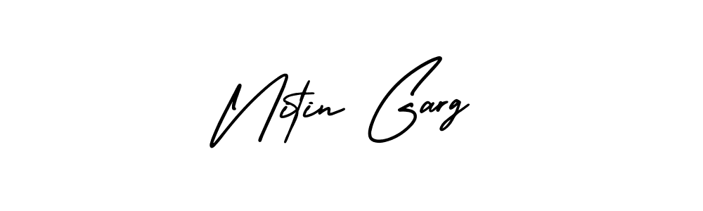 Use a signature maker to create a handwritten signature online. With this signature software, you can design (AmerikaSignatureDemo-Regular) your own signature for name Nitin Garg. Nitin Garg signature style 3 images and pictures png