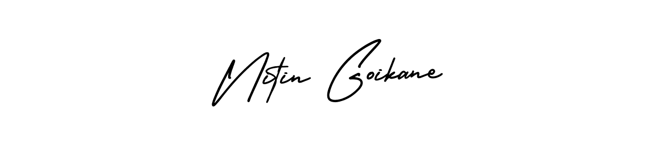 Best and Professional Signature Style for Nitin Goikane. AmerikaSignatureDemo-Regular Best Signature Style Collection. Nitin Goikane signature style 3 images and pictures png