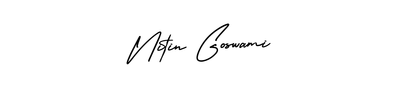 if you are searching for the best signature style for your name Nitin Goswami. so please give up your signature search. here we have designed multiple signature styles  using AmerikaSignatureDemo-Regular. Nitin Goswami signature style 3 images and pictures png