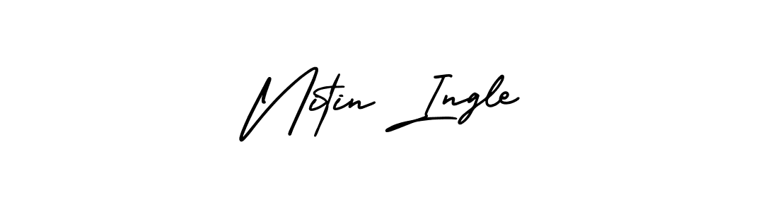 Make a beautiful signature design for name Nitin Ingle. With this signature (AmerikaSignatureDemo-Regular) style, you can create a handwritten signature for free. Nitin Ingle signature style 3 images and pictures png