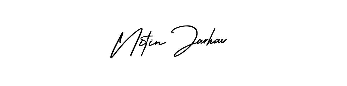 Similarly AmerikaSignatureDemo-Regular is the best handwritten signature design. Signature creator online .You can use it as an online autograph creator for name Nitin Jarhav. Nitin Jarhav signature style 3 images and pictures png