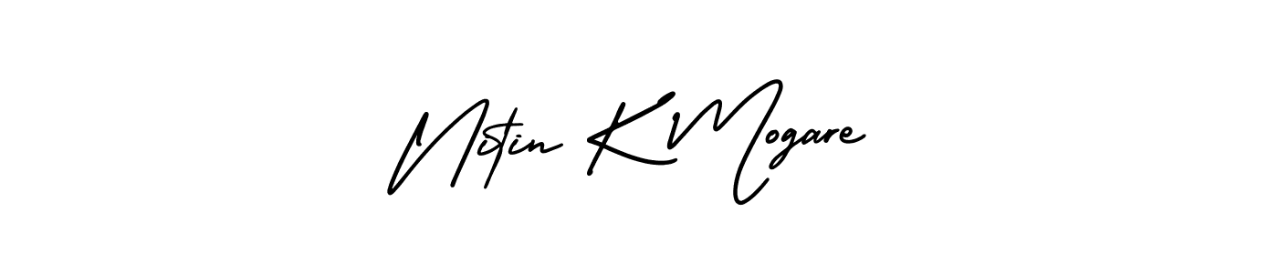 Make a beautiful signature design for name Nitin K Mogare. Use this online signature maker to create a handwritten signature for free. Nitin K Mogare signature style 3 images and pictures png