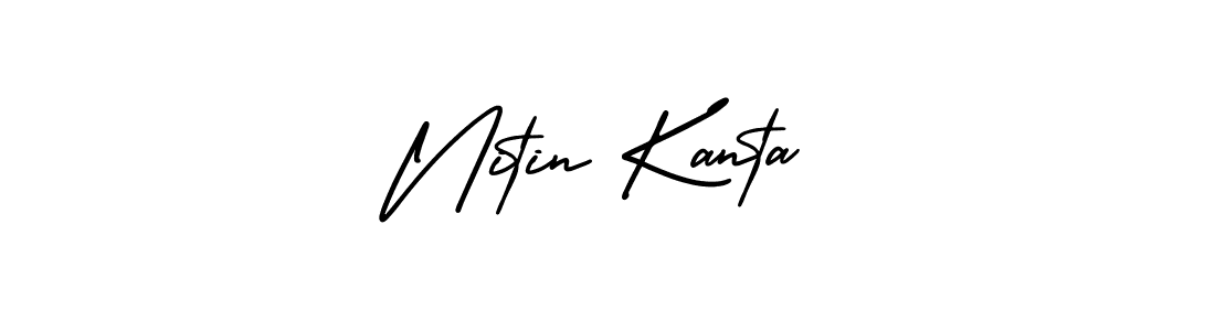 Best and Professional Signature Style for Nitin Kanta. AmerikaSignatureDemo-Regular Best Signature Style Collection. Nitin Kanta signature style 3 images and pictures png