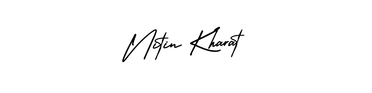 Here are the top 10 professional signature styles for the name Nitin Kharat. These are the best autograph styles you can use for your name. Nitin Kharat signature style 3 images and pictures png