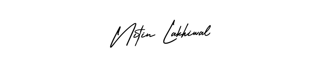 Also You can easily find your signature by using the search form. We will create Nitin Lakhiwal name handwritten signature images for you free of cost using AmerikaSignatureDemo-Regular sign style. Nitin Lakhiwal signature style 3 images and pictures png