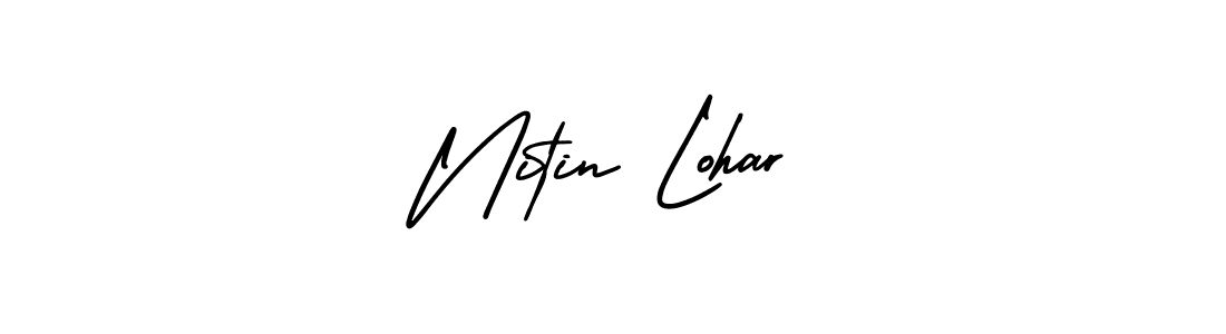 Design your own signature with our free online signature maker. With this signature software, you can create a handwritten (AmerikaSignatureDemo-Regular) signature for name Nitin Lohar. Nitin Lohar signature style 3 images and pictures png