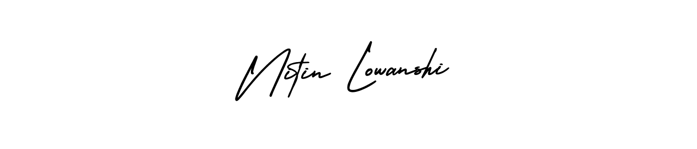 Create a beautiful signature design for name Nitin Lowanshi. With this signature (AmerikaSignatureDemo-Regular) fonts, you can make a handwritten signature for free. Nitin Lowanshi signature style 3 images and pictures png