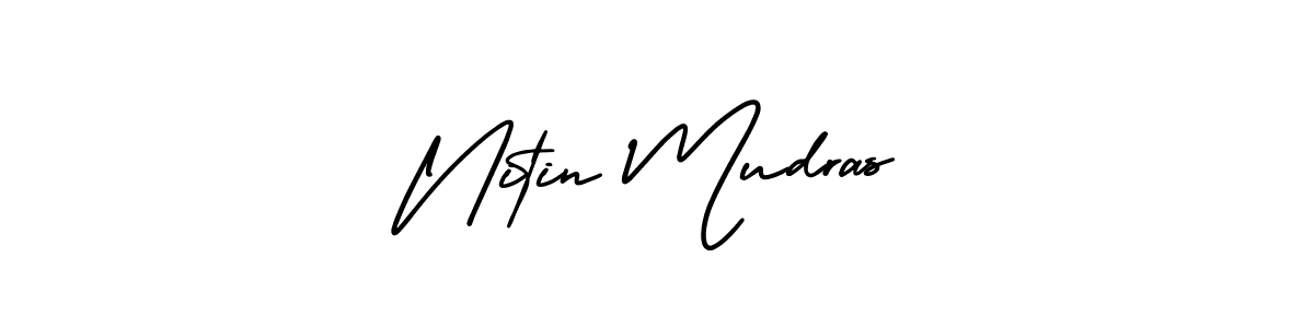How to Draw Nitin Mudras signature style? AmerikaSignatureDemo-Regular is a latest design signature styles for name Nitin Mudras. Nitin Mudras signature style 3 images and pictures png