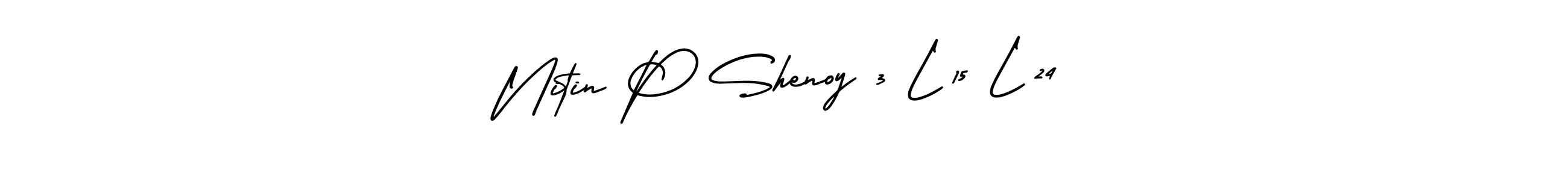 Also we have Nitin P Shenoy 3 L 15 L 24 name is the best signature style. Create professional handwritten signature collection using AmerikaSignatureDemo-Regular autograph style. Nitin P Shenoy 3 L 15 L 24 signature style 3 images and pictures png