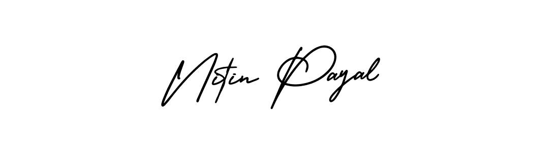 Make a beautiful signature design for name Nitin Payal. With this signature (AmerikaSignatureDemo-Regular) style, you can create a handwritten signature for free. Nitin Payal signature style 3 images and pictures png