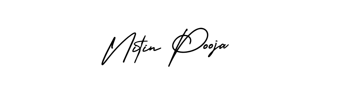Best and Professional Signature Style for Nitin Pooja. AmerikaSignatureDemo-Regular Best Signature Style Collection. Nitin Pooja signature style 3 images and pictures png
